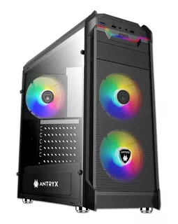 Case Antryx Rx Vortex Tg X3 Argb Fuente 600w