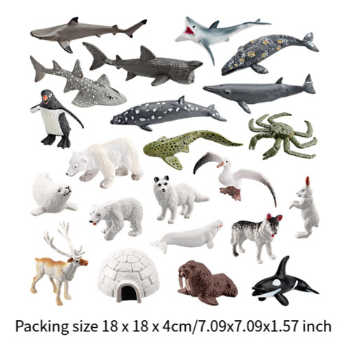 22 Figuras De Animales Marinos, Modelos De Animales Estilo B
