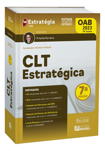 Clt Estratégica - 7ª Edição/2023, De Priscila Ferreira. Editora Rideel Bicho Esperto, Capa Mole Em Português, 2023