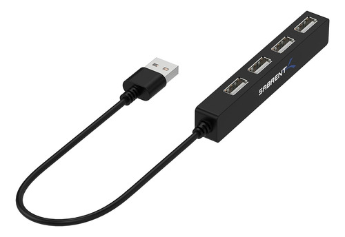 Hub Usb 2.0 Portátil Sabrent De 4 Puertos (cable 9.5) Para U