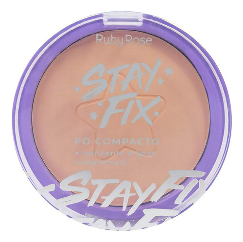 Base de maquiagem em pó Ruby Rose Stay Fix Pó Compacto Stay Fix Pó Compacto Facial Stay Fix tom n/a - 10g