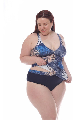 Imagen 7 de 10 de Malla Tankini Talle Grande Mujer Art 203