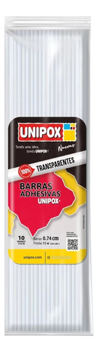 Barra De Silicona Unipox  0,74 X 30cm  X 10u