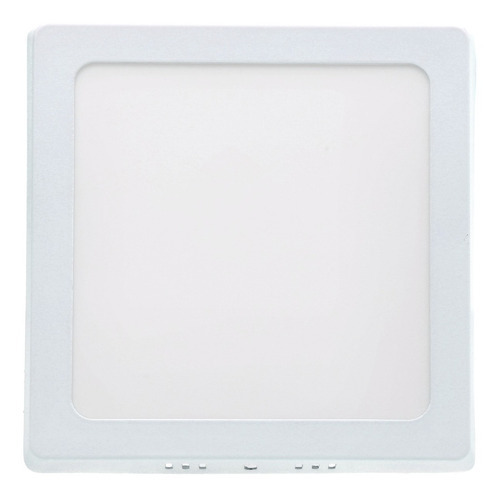 Panel Plafon Cuadrado Led Superficial 12w Luz Fria Calida Color Blanco Cálida