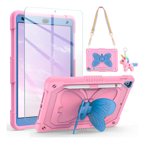 Funda Para iPad De 9ª, 8ª Y 7ª Generacion, Con Protector De