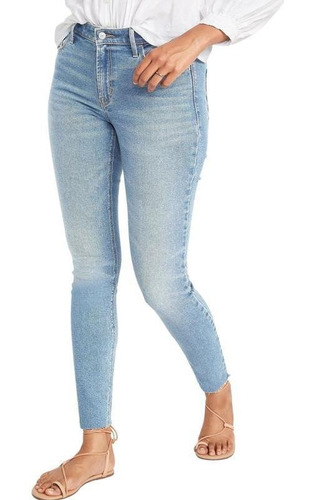 Jeans Mujer Old Navy Tobilleros Superskinny Rockstar Celeste