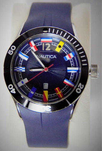 Náutica Reloj Cuarzo 43mm, Sumergible Deportivo.