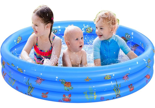 Piscina Inflable Redonda De 3 Niveles Para Niños 130*35 Cm