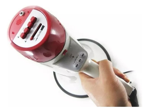 Megáfono De Mano 35w Con Batería Recargable Na Er472 Color Blanco