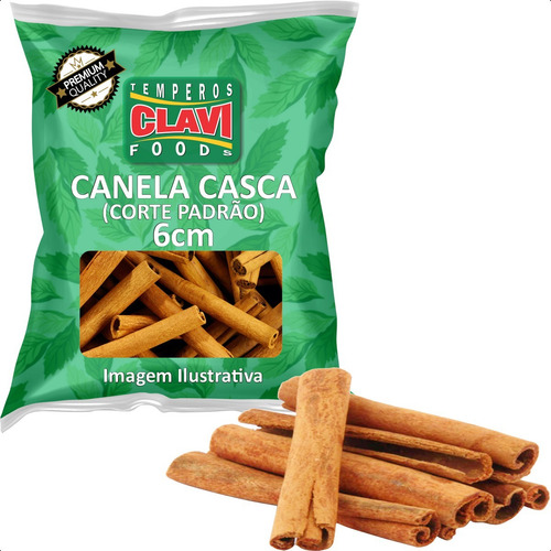 Canela Em Pau / Casca Corte Padrão 6cm 1kg Alta Qualidade Selecionada Alto Padrão