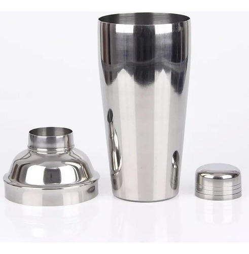 Coqueteleira 550ml Aço Inox Com Tampa Para Drinks Barman
