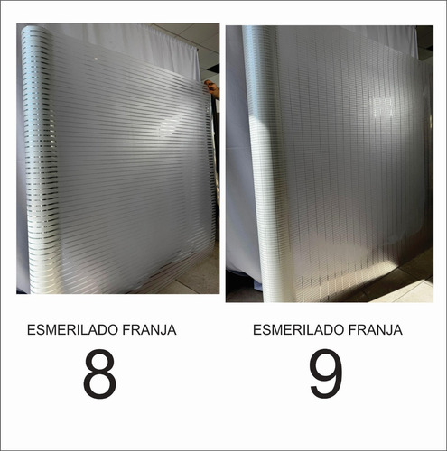 Vinilo Film Esmerilado Franjas Diseño Colocacion Instal Gris