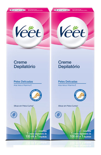 Kit 2x100ml Veet Creme Depilatório Corporal Orquídeas