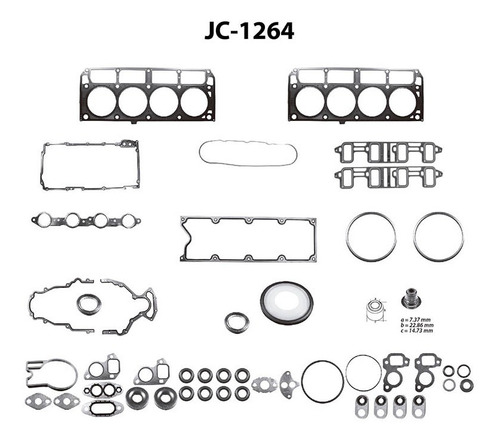 Juntas Motor Completa Chevrolet Trailblazer 2006-2009 6.0v