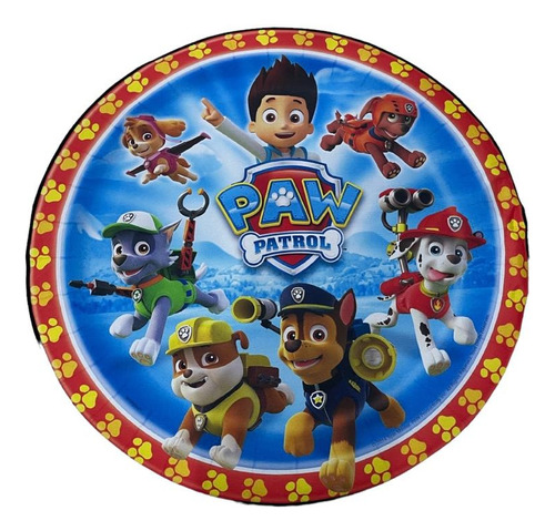 Alfombra Decorativa Infantil De Paw Patrol Redonda