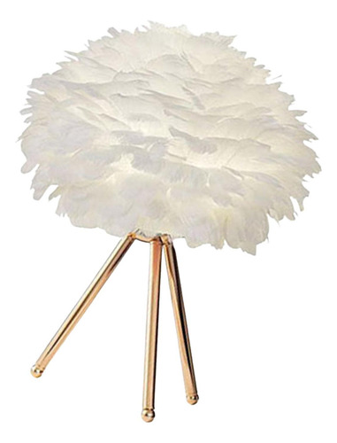 Lámpara De Mesa De Plumas Led Nórdica, Luz De Escritorio