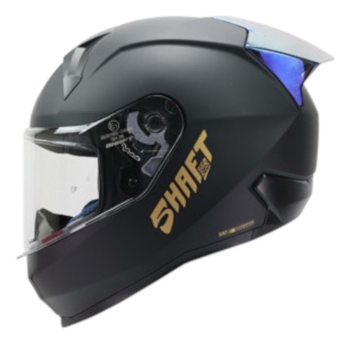 Casco Shaft Ece 2206 Para Moto Edicion Especial Evo + Mica Negro Evo Xl