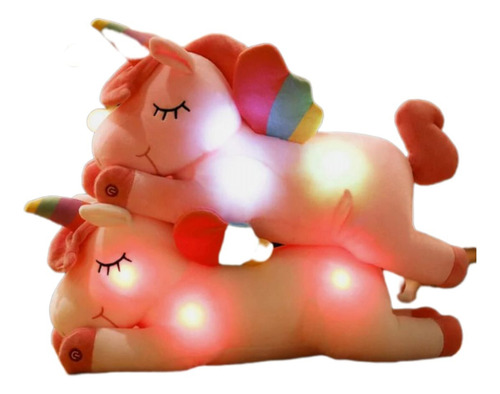 Peluche Unicornio Luces Led 30cm