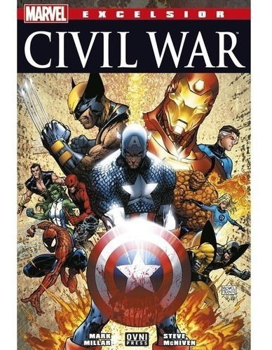 Civil War Excelsior, De Mark Millar - Steve Mcniven., Vol. 1. Editorial Ovni Press, Tapa Blanda En Español, 2017