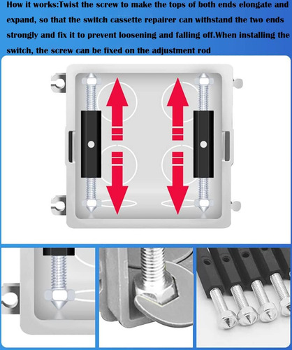 Caja De Piezas De Reparación Para Interruptor De Pared 118
