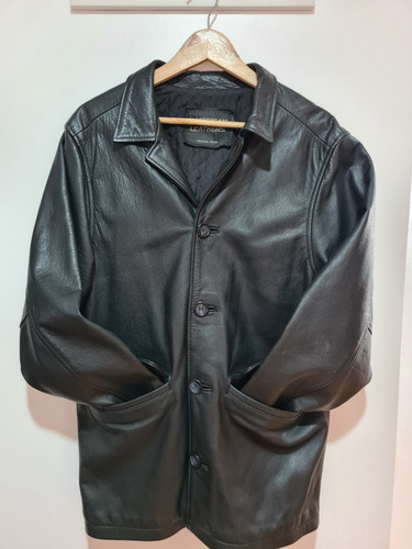 Saco De Cuero Legítimo Hombre Talle M (42) Impecable