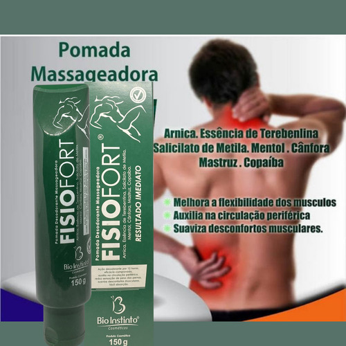 Pomada Fisiofort Bio Instinto Verde Original 150g
