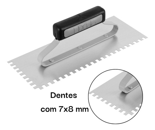 Desempenadeira Dentada De Aço Galo 1612/03 29x12cm Pedreiro