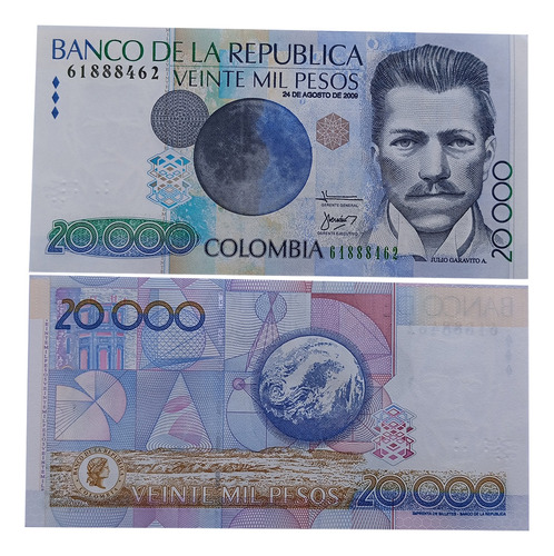 Colombia 20000 Pesos Del 2009 Unc