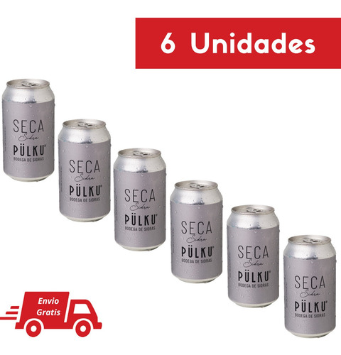 Sidra Patagónica Pülku - 6 Latas Seca X 354 Cc