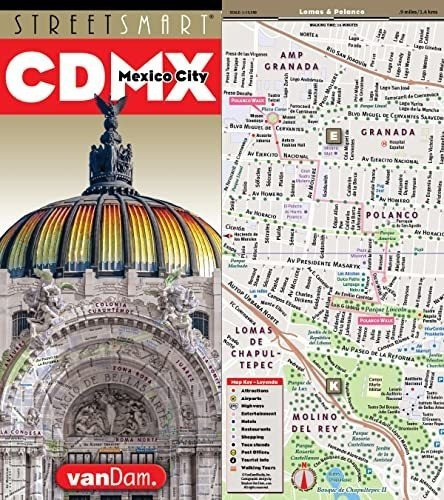 Streetsmart Mexico City Map By Vandam Laminated