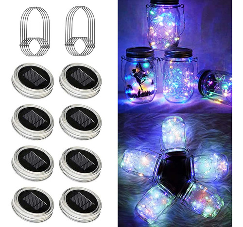 Luces Solares Impermeables Con Perchas Para Frascos