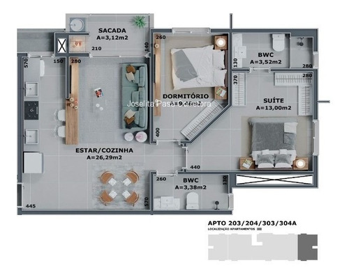 Imagem 13 de 17 de Apartamento - 2961 - 70390199