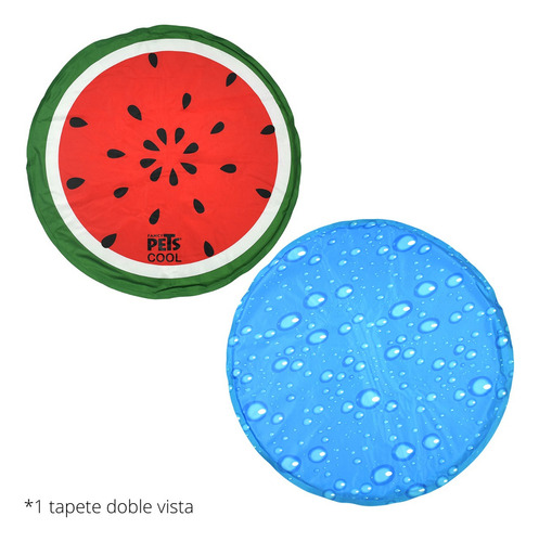 Tapete Refrescante Circular Ch Sandia Cool Fancy Pets