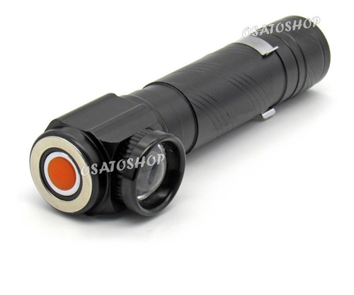 Lanterna Tática 90º Potente Led 515 Recarregável Via Usb 5v