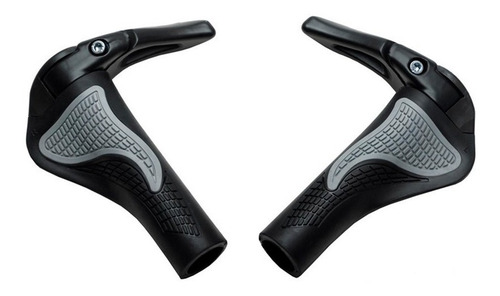 Manopla Punho Anatômico Com Bar End -apoio De Guidão Bike M2