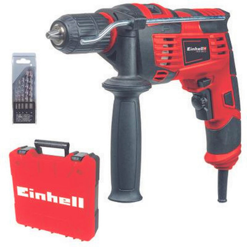 Taladro Percutor 720w 13mm Tc-id 720/1 E + 5 Brocas Einhell Color Rojo Frecuencia 50