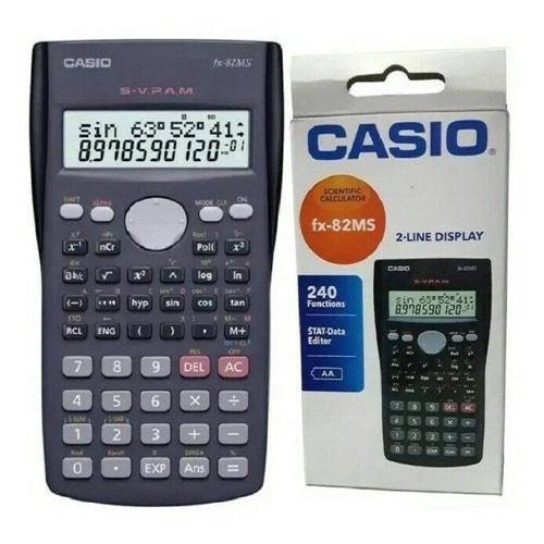 Calculadora Científica Casio Fx82 Ms, Doble Linea