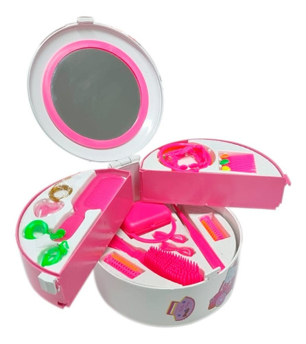 Neceser Set Belleza Espejo Maletin Accesorios Niña Juguete