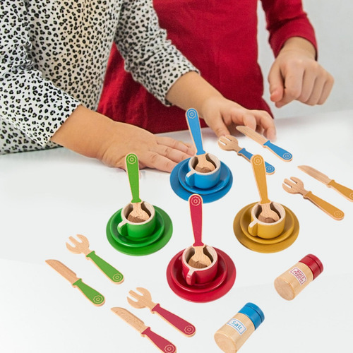 Play De Madera Platos Y Platos Para Niños Conjuntos De