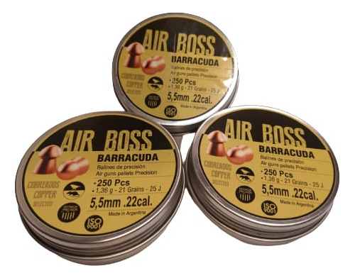 Combo Balines Apolo Barracuda Calibre 5.5 X 3 Latas