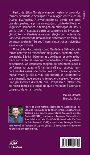 Verdade e Salvação no Evangelho segundo João, de Morais, Pedro da Silva. Editorial Editora Paulinas, capa mole em português, 2022