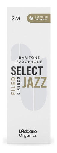 Palheta Sax Barítono 2m (5) Daddario Organic Select Jazz