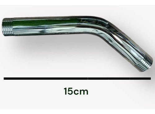 Brazo O Tubo De Ducha Acero Inoxidable 15cm C/roseta M T