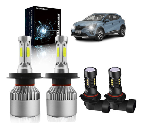 Kkk Para Kia Rio 2012-2020 S2 Led Foco Kit H4/9003 9006