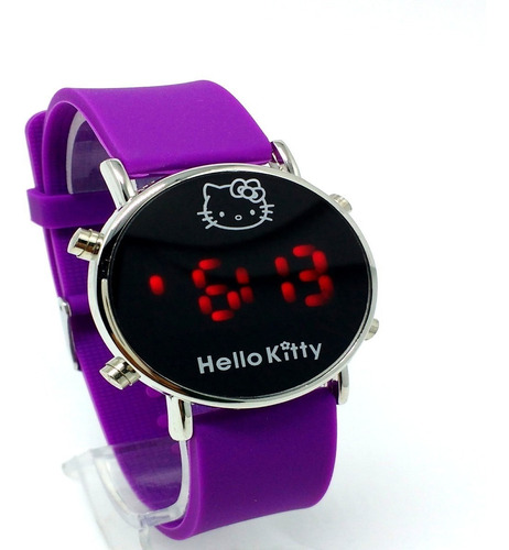 Relógio Da Hello Kitty Estudante Luz Digital Em Promoção