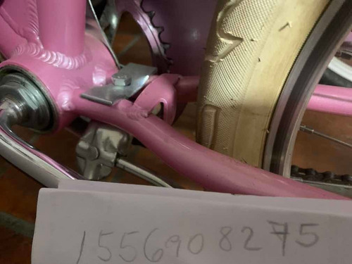 Bicicleta Rosa Rod20 Impecable! Con Casco Y Sillita