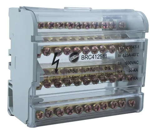 comprar Bornera Repartidora Tetrapolar 125 A 11 Salidas Din Zoloda