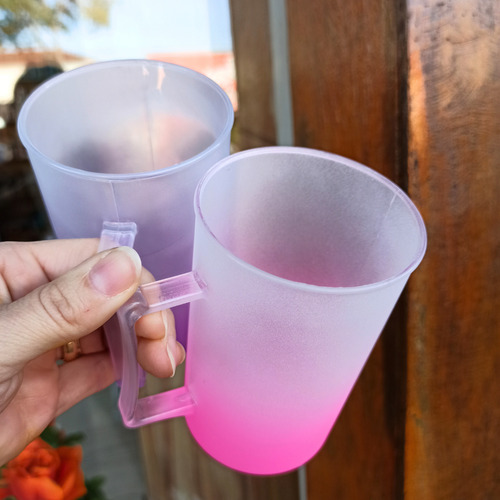 Kit 20 Caneca Acrílico Para Chopp Para Festas Lembranças Cor Amarelo