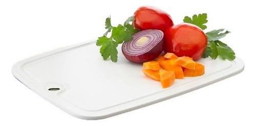 Tabla De Cocina Picar Cortar 30 X 40 Cm Practi-k Color Blanco Liso