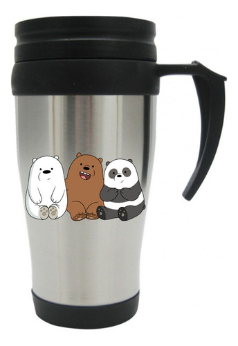 Vaso Viajero Metalico Osos Escandalosos Mugs 